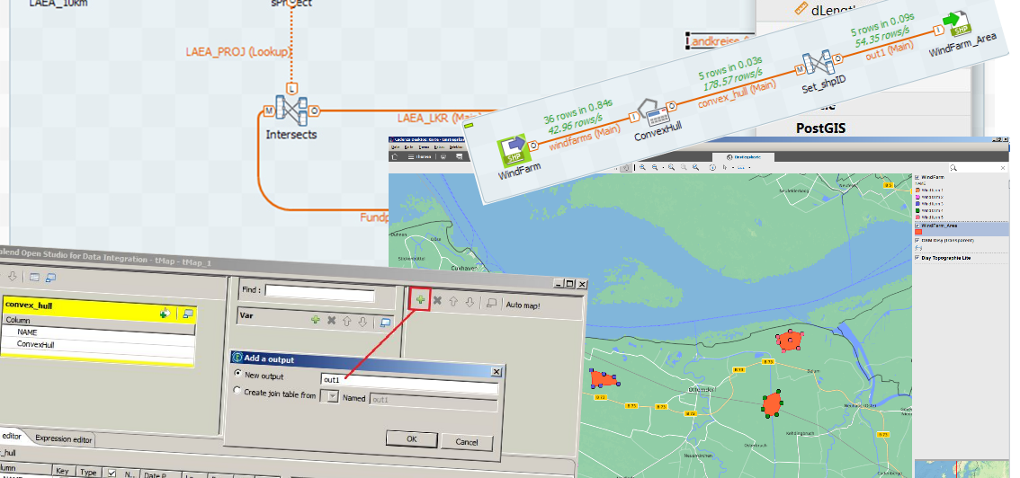 Spatial-ETL with Talend exemplified