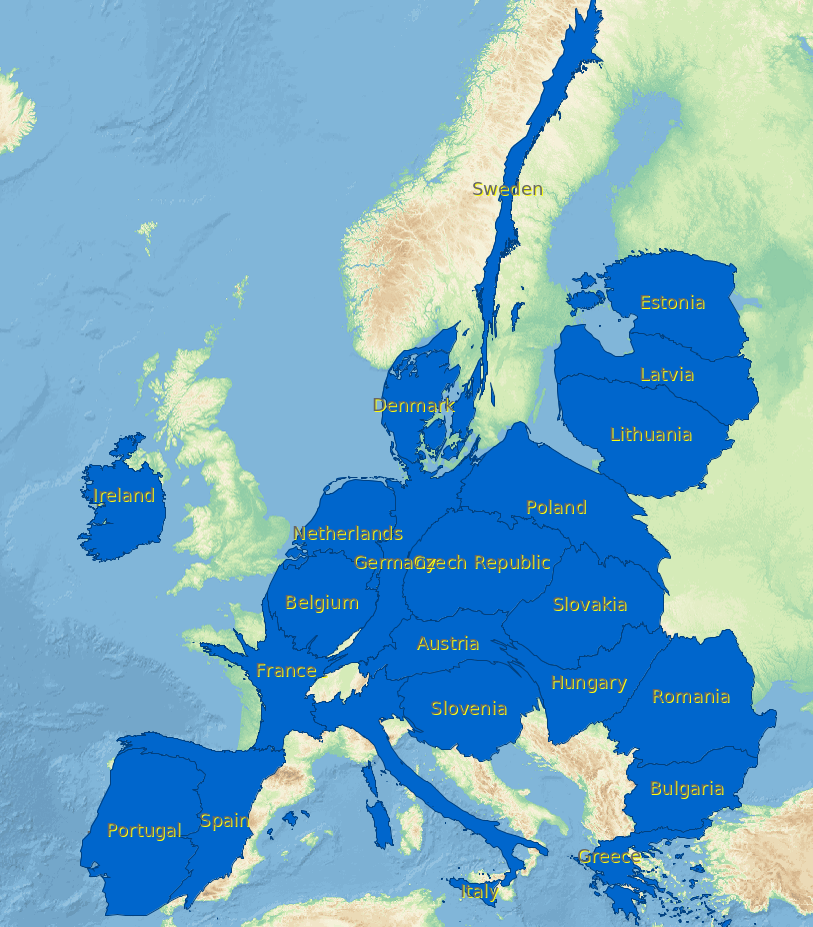 Dogs per capita per state as cartogram